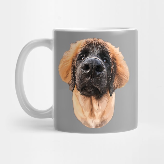 Leonberger Adorable Puppy Dog by Elarex